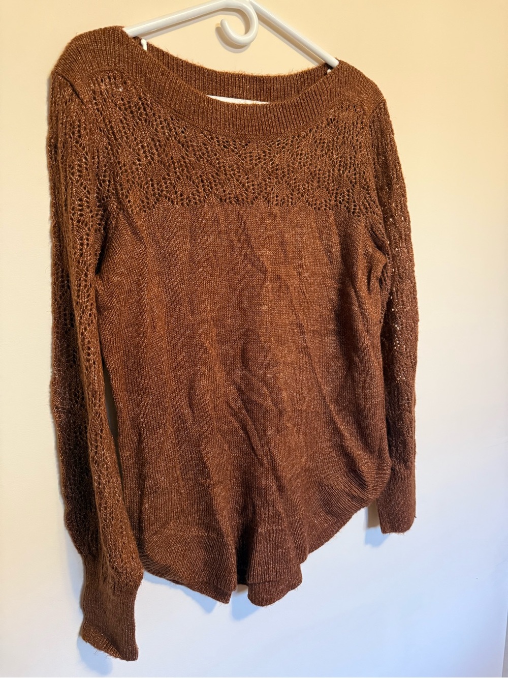 Kismet Coral Brown Light Weight Sweater